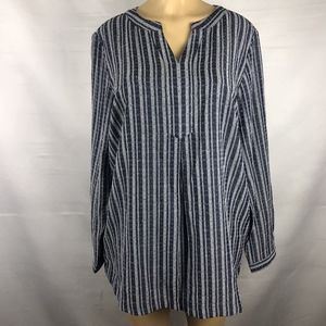 Christopher & Banks gray Tunic Top size Large